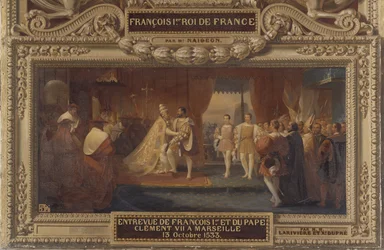 Meeting of Francis I and Pope Clement VII in Marseille, October 13, 1533